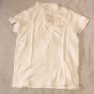 Abercrombie and Fitch henley. Size medium. White